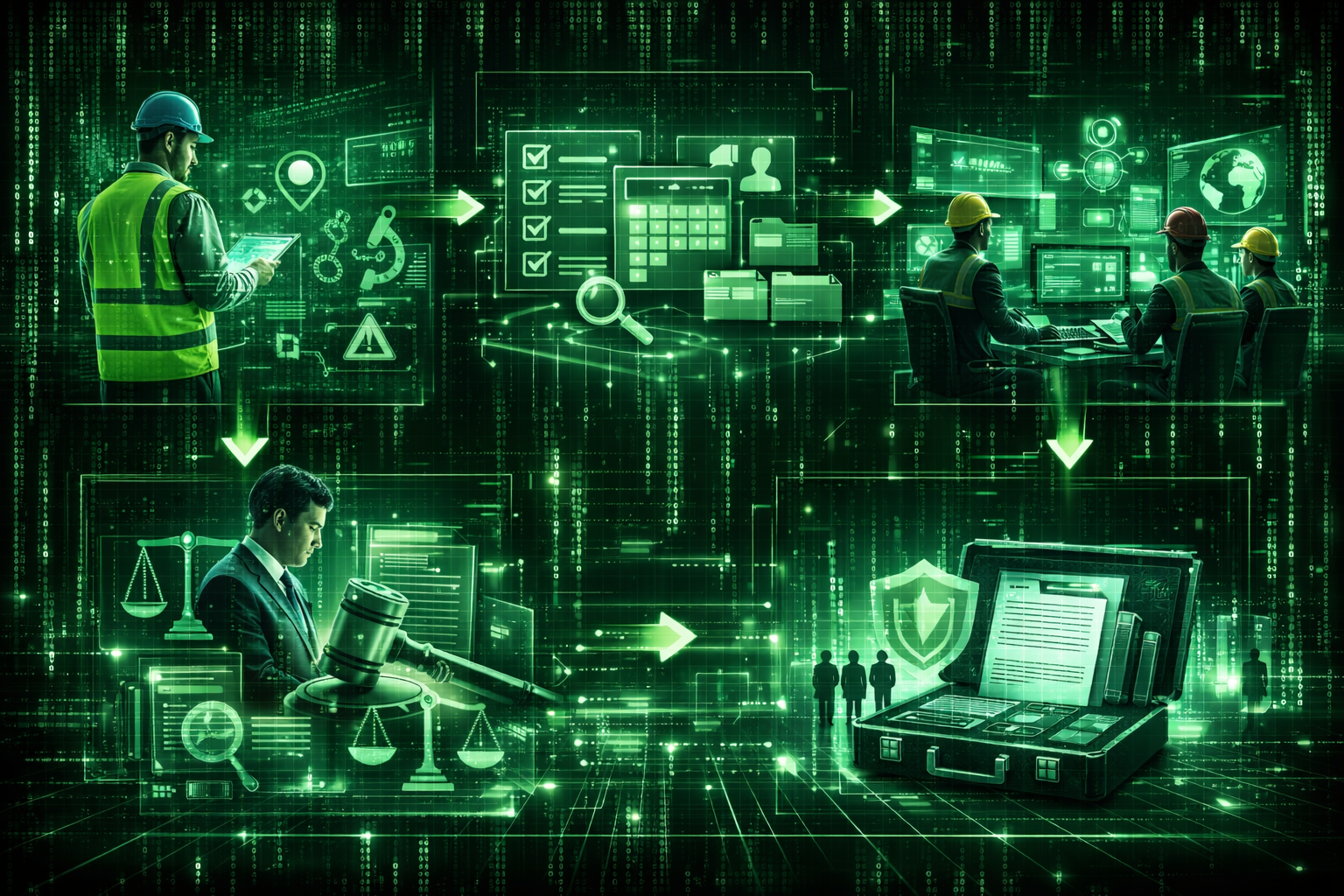 Ilustração das etapas de trabalho